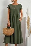 Vestido Largo Minimal de Corte Limpio