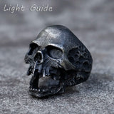 Anillo Calavera Vintage Acero 316L - Estilo Biker