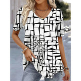 (sólo 50 en Promo!) Camiseta Remera en V Cartoon 3d Women's