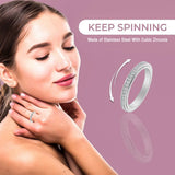 Anillo Spinner Antiestres - Acero Inoxidable Fidget