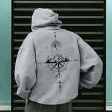 Campera Hoodie Rosa de los Vientos