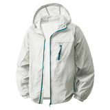 Campera Hombre UPF50+ Rompeviento con Capucha Verano