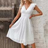Vestido de Encaje Primavera Verano