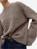 Suéter Oversize - Cuello Redondo y Mangas Farol