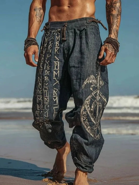 Pantalones Ligeros Playa Estampados Hombre