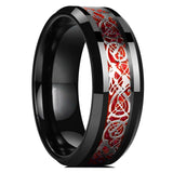 Anillo Dragon Celta - 21 Colores Acero Inoxidable