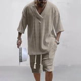 Conjunto tejido Camiseta y Shorts Hombre Playa