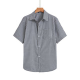 Camisa Cuadriculada Hombre Manga Corta