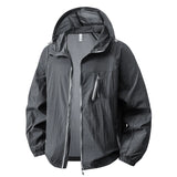 Campera Hombre UPF50+ Rompeviento con Capucha Verano