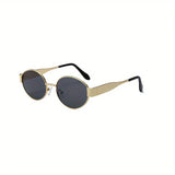 (55% off) Lentes de Sol Ovaladas – Unisex, Metálicas y a la Moda