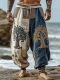 Pantalones Ligeros Playa Estampados Hombre