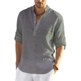 CAMISA LINO ALGODON CASUAL  (58% OFF !! - SÓLO 50 POR HOY)