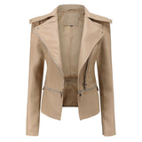 Chaqueta Campera Cuero Loof dobladillo desmontable