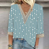 Camisa Blusa Ligera Manga 3/4 Estampados Varios