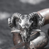 Anillo Cabeza de Carnero Gotico - Vintage Punk