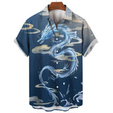 Camisa de manga corta hawaiana para hombres. Camisas diseños 3D