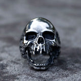 Anillo Calavera Vintage Acero 316L - Estilo Biker