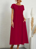 Vestido Largo Minimal de Corte Limpio
