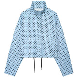 Campera Bomber Mujer Lunares Oversize Manga Larga