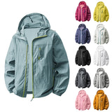 Campera Hombre UPF50+ Rompeviento con Capucha Verano