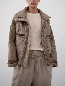 Campera Acolchada Cuello Alto