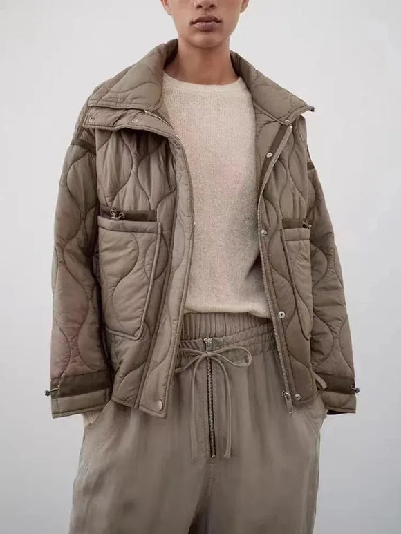 Campera Acolchada Cuello Alto