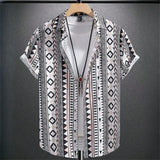 Camisa Hombre Unisex Estampados Geometricos
