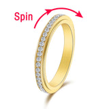 Anillo Spinner Antiestres - Acero Inoxidable Fidget