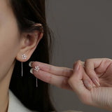 Aros Copo de Nieve Colgante - Plata 925 con Cadena