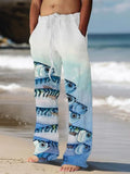 Pantalones Ligeros Playa Estampados Hombre