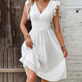 Vestido de Encaje Primavera Verano