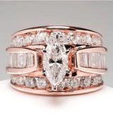 Anillo Corte Marquesa - Lujo para Aniversario