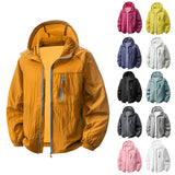 Campera Hombre UPF50+ Rompeviento con Capucha Verano