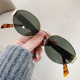 (73% off) Gafas de sol ovaladas de moda para mujer – Estilo retro y tendencia