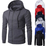 Campera Sudadera Hombre con Capucha y Cierre