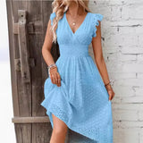 Vestido de Encaje Primavera Verano