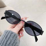 (73% off) Gafas de sol ovaladas de moda para mujer – Estilo retro y tendencia