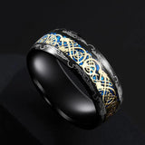 Anillo Dragon Celta - 21 Colores Acero Inoxidable