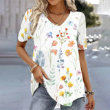 (sólo 50 en Promo!) Camiseta Remera en V Cartoon 3d Women's