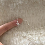 Collar Copo de Nieve Plata 925 - Delicado y Elegante