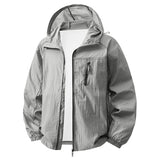 Campera Hombre UPF50+ Rompeviento con Capucha Verano