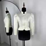 Blusa Satinada Vintage Mujer Manga Larga Estilo Oficina