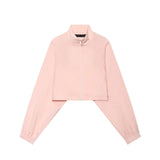Campera Mujer Frente con Cierre Cuello Alto Manga Larga