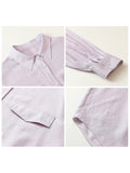 CHIC VEN Women Shirts Solid Single Breasted Long Sleeves Loose Slightly Wrinkled Coat Thin Female Blouses Spring Summer 2025