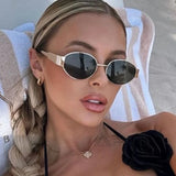 (73% off) Gafas de sol ovaladas de moda para mujer – Estilo retro y tendencia