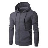 Campera Sudadera Hombre con Capucha y Cierre