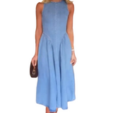Vestido Solero Celeste Fino/Grueso