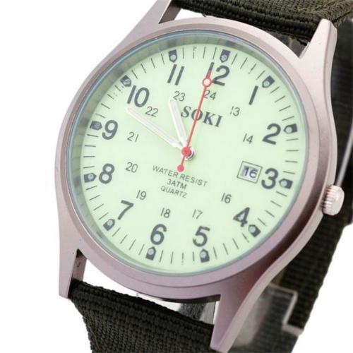Reloj De Pulsera Para Hombre Acero Inoxidable Militar Deporte De