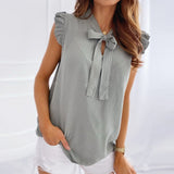 Blusa informal sin mangas (52% OFF - SOLO 50 EN PROMO)