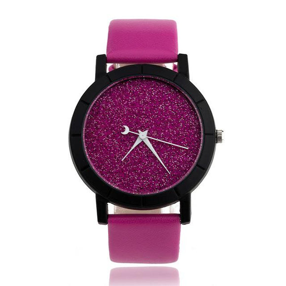 Reloj Pulsera Analogo Luna Estrellas Casual Mujer Dama Cuarzo